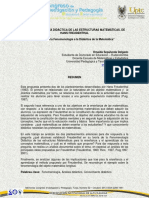 La Fenomenologia de La Didactica de Las Estructuras Matematicas de Hans Freudentathal