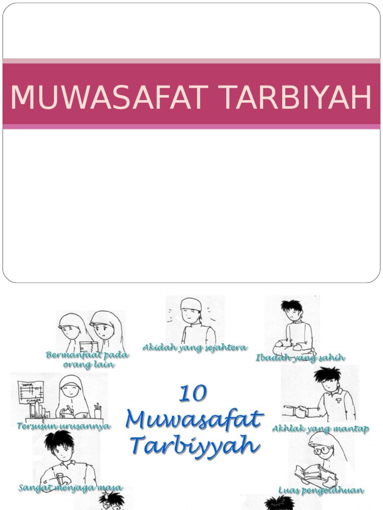 10 muwasafat  tarbiyah 