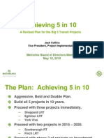 Achieving 5 in 10: A Revised Plan For The Big 5 Transit Projects