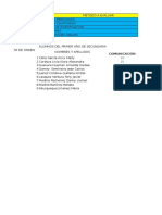 Promedio de Notas de 1,2,3,4,5 de Secundaria