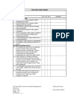 Clean Water Auditing Checklist