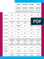 School Schedule