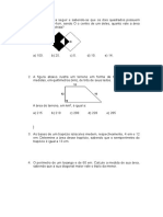 Lista de Exercício para Reforço