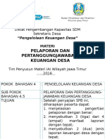 Materi 9.1 Pelaporan Dan Pertanggungjawaban Keuangan Desa