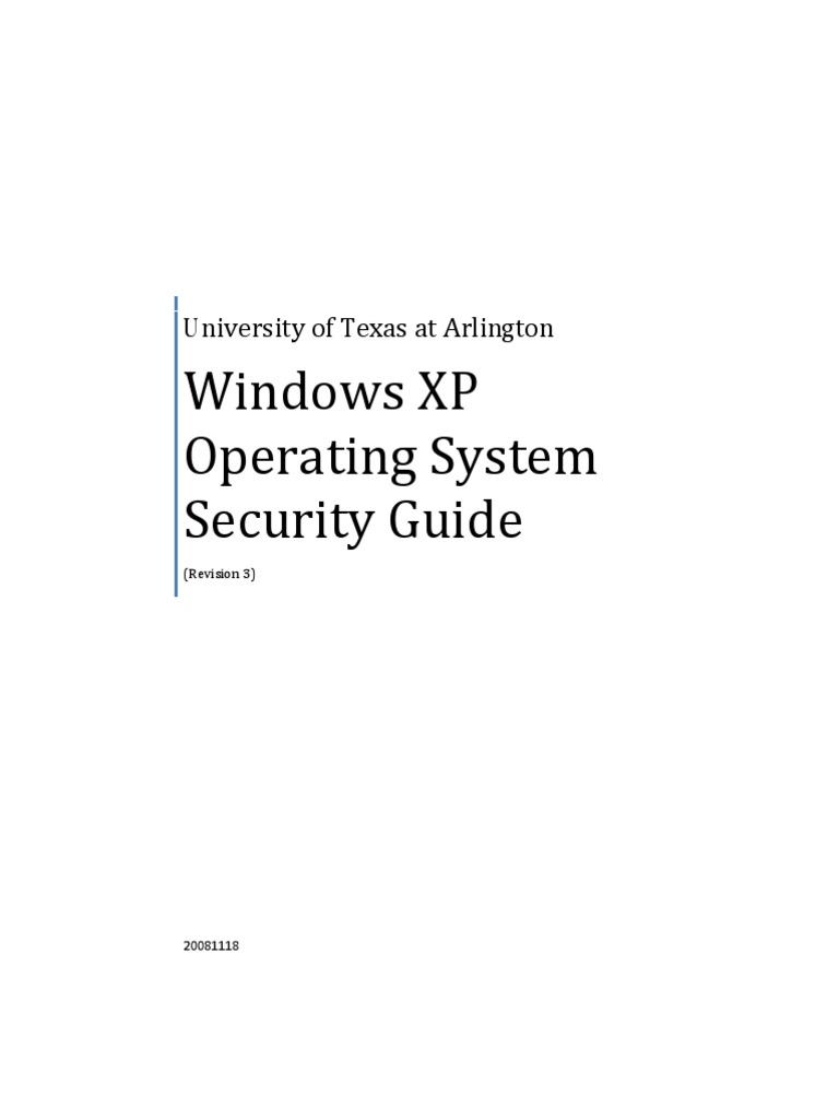 UT Arlington Windows XP Security Guide | PDF | Spyware | Windows Registry