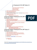 Download Materi Powerpoint IPA SMP Kelas VII Kurikulum 2013.doc