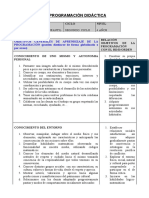 Programacion Anual 4 Anos PDF