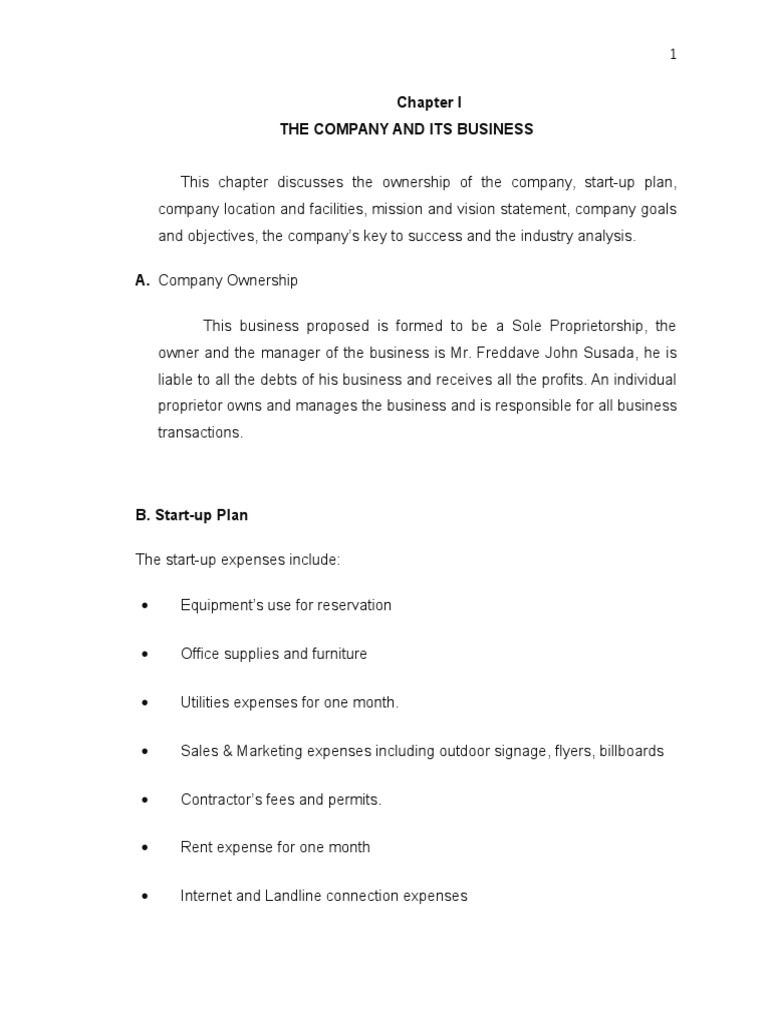 tourism business plan sample pdf