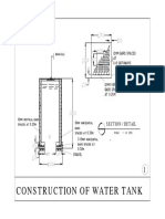 Construction of Water Tank: Section / Detail