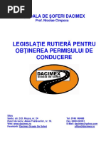 Curs de Legislatie Rutiera Aprilie 2016