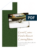 Grand Casino Hotel & Resort Catering Menu