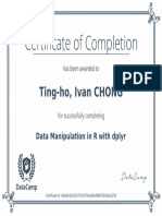 Certificate-Data Manipulation in R With Dplyr