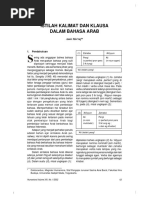 Istilah Kalimat Dan Klausa Arab PDF