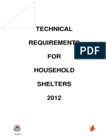 Technical Requirements for Household Shelters 2012