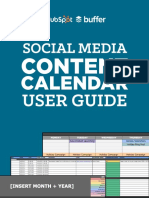 Social Media Content Calendar User Guide
