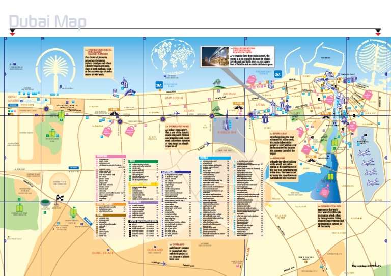 Map Of Dubai Hotels Dubai Hotels Map | Pdf