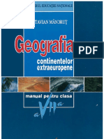 Geografie Clasa a VII A