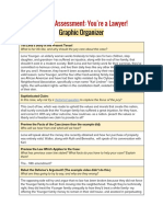 Writing Assessment: You're A Lawyer!: Graphic Organizer