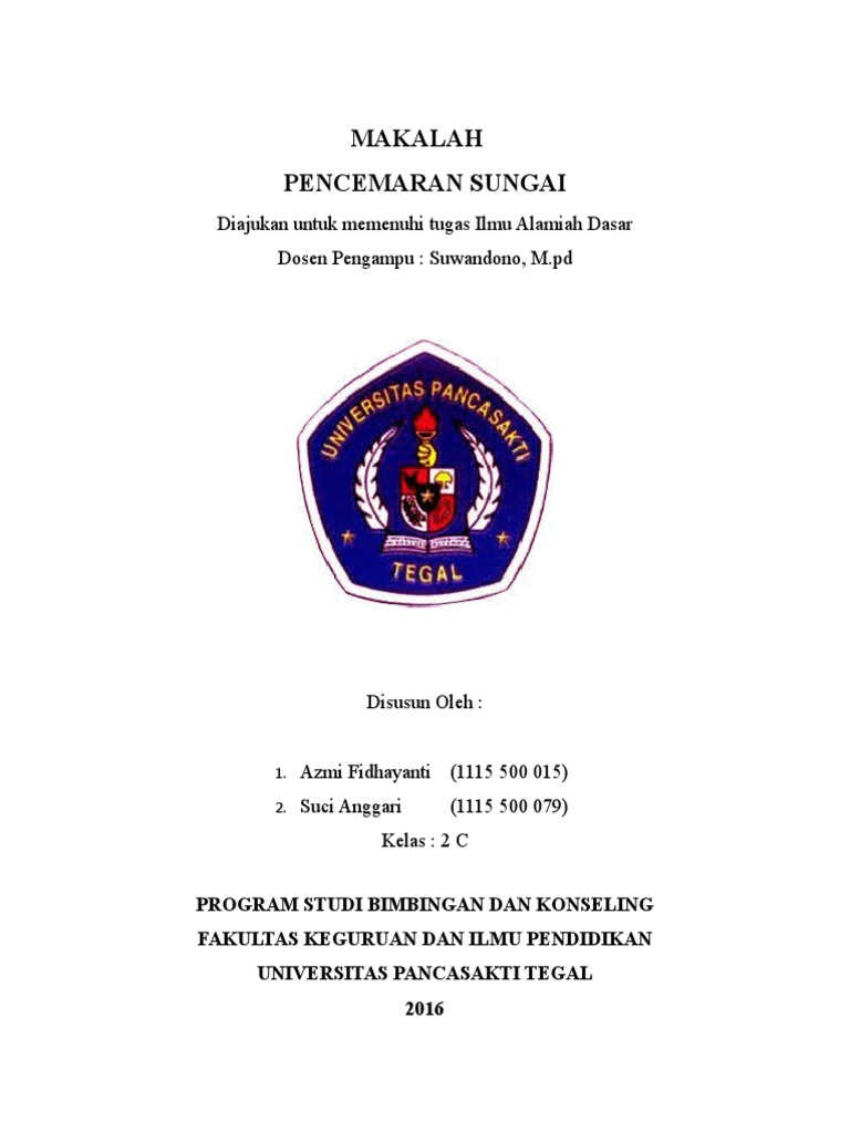 Makalah Pencemaran Sungai