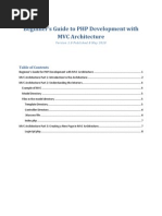 Download Beginners Guide to Php Development With MVC Architecture by PHP Development Company SN31589592 doc pdf