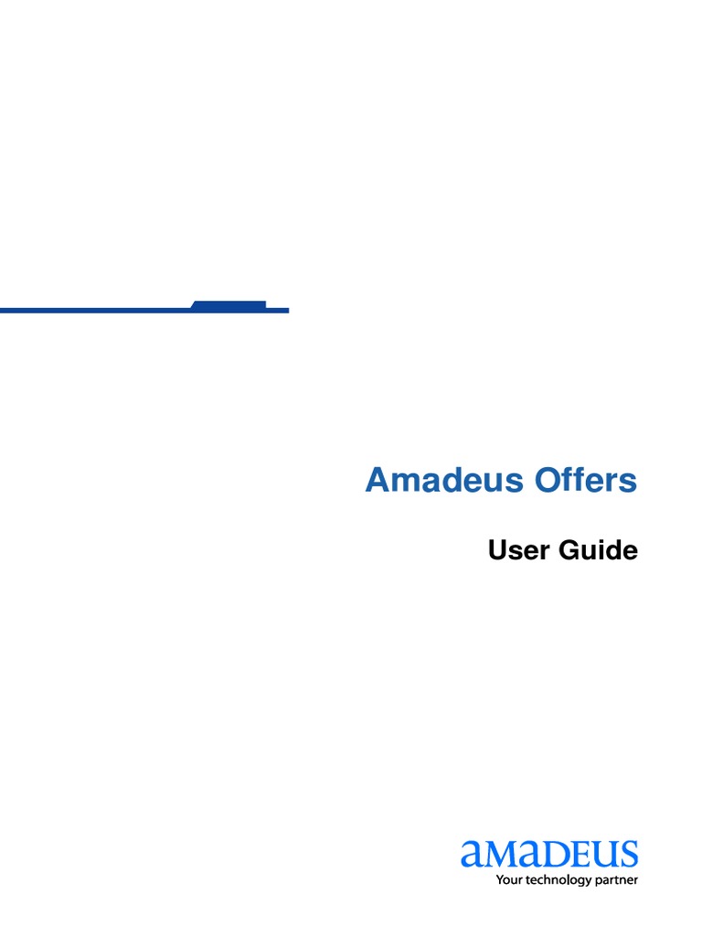 Amadeus Guide | PDF | Markup Language | Computing