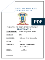 Análisis Estadístico Para Numeros Aleatorios SAHUA