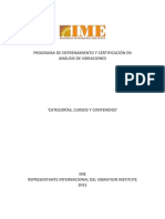 Contenidos Programa Analisis Vibraciones IME S.a. 2