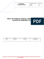 03 Proc. de Trabajo Carguio, Transporte y Vaciado de Camiones Tolva