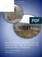 Informe de La Geologia Local de Cerro de Pasco