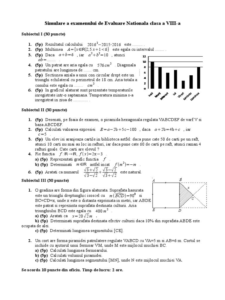 Simulare En Mai 2016 Pdf