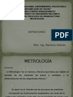 Definiciones de La Metrología