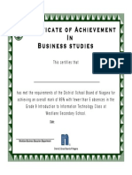 GR 9 Business Certificatewestlane