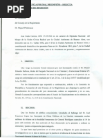 Denuncia Carrizo a Rafecas