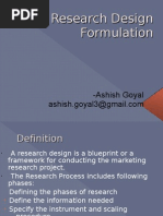 Download Research Design Formulation  by ashishmission2020 SN31591796 doc pdf
