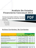 Análisis de Estados Financieros Cencosud 2013