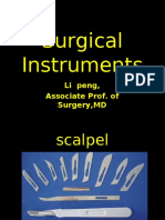 Surgical Instruments and functions in operating room  