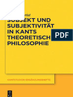 249404680 ZOBRIST Subjekt Und Subjektivitat in Kants Theoretischer Philosophie Eine Untersuchung Zu Den Tr