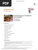 Receita de Vovó - Vaca Atolada