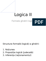 Logica II (Formele Gindirii Logice2)