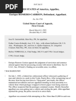 United States v. Romero Carrion, 54 F.3d 15, 1st Cir. (1995)