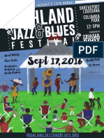 2016 Highland Jazz & Blues Festival Poster