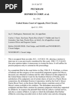 Peckham v. Ronrico Corp., 211 F.2d 727, 1st Cir. (1954)
