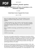 Maurice Medoff v. Orville L. Freeman, Secretary of Agriculture, 362 F.2d 472, 1st Cir. (1966)