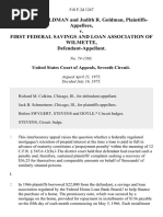 Michael T. Goldman and Judith R. Goldman v. First Federal Savings and Loan Association of Wilmette, 518 F.2d 1247, 1st Cir. (1975)