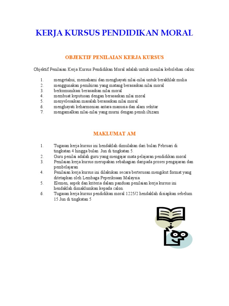 Pelaksanaan Kerja Kursus Pdf