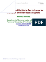 Sampling and Multirate Techniques For Complex and Bandpass Signals