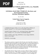 Brook Village North Associates v. General Electric Company, Re-Entry and Environmental Systems Division, 686 F.2d 66, 1st Cir. (1982)