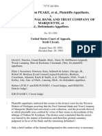 Miriam Morrison Peake v. The First National Bank and Trust Company of Marquette, 717 F.2d 1016, 1st Cir. (1983)