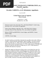 Federal Deposit Insurance Corporation, Etc. v. Osvaldo Cardona, 723 F.2d 132, 1st Cir. (1983)