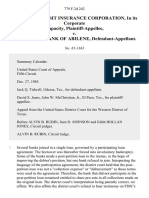 Federal Deposit Insurance Corporation, in Its Corporate Capacity v. First State Bank of Abilene, 779 F.2d 242, 1st Cir. (1985)